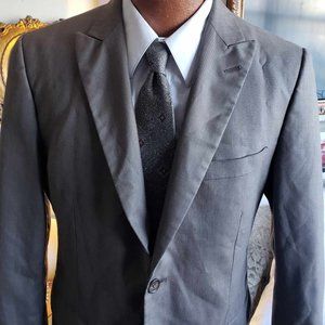 J. Ferrar Modern cut taupe suit 38R Jacket 34x32 Trousers